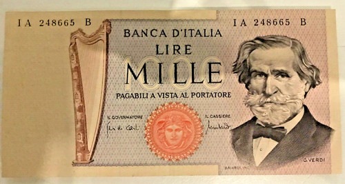 Banconota 1000 lire decreto