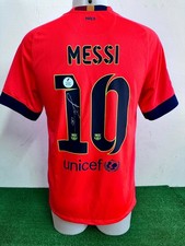 02 MAGLIA BARCELONA MESSI AUTOGRAFATA NO MATCH WORN SHIRT JERSEY CAMISETA COA