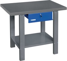 BANCO DA LAVORO CON PIANO IN ACCIAIO E CASSETTO 1000 MM FERVI B015/10