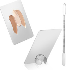 Tavolozza per Trucchi, in Acciaio Inox, Spatola, Cosmetici, Trucco, Tavolozza Di