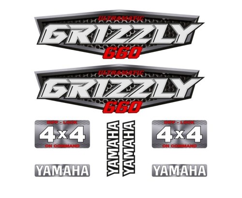 Kit adesivi yamaha grizzly 660 - kit,