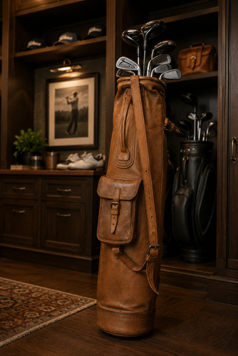 Borsa golf vintage - golf, pelle