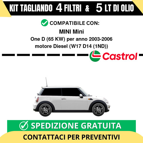 Tagliando per mini - one, d