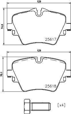 Brembo 093 kit pastiglie - brembo, p