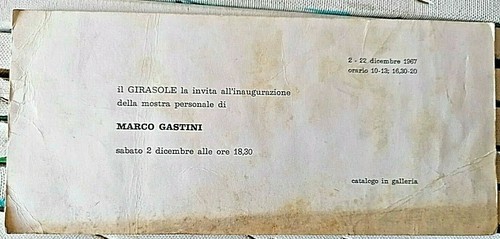 1967 invito mostra - mostra, marco
