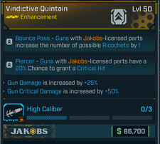 Borderlands 4 ⭐VINDICTIVE QUINTAIN ENHANCEMENT⭐JAKOBS⭐DANNI DA PISTOLA, GUN CRI DMG