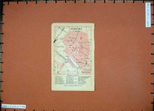 Vecchia Stampa Antica 1901