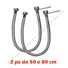 2 FLESSIBILE TUBO ACCIAIO 1/2