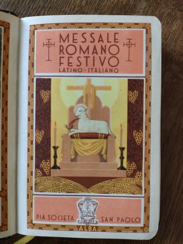 Messale romano festivo - festivo, latino