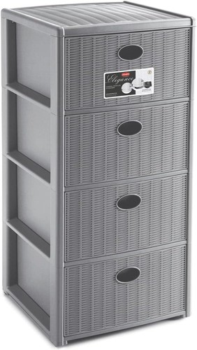 Cassettiera grigia 4 - a,