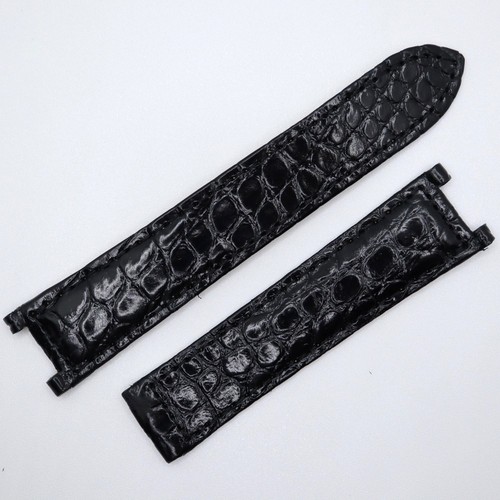 Cinturino coccodrillo nero - coccodrillo,