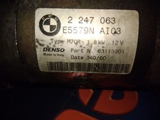 BMW 320D TOURING 136CV -01 MOTORINO DI AVVIAMENTO ORIGINALE REVISIONATO GARANZIA