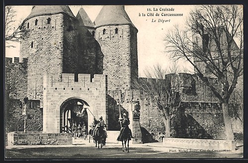Cpa carcassonne croisade - cpa, carcassonne,