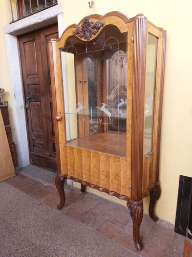 Antica vetrina cristalliera - antica,