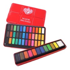 Major Pennelli Acquerello Arte Pittura Tin Set, Misure Colori Assortiti