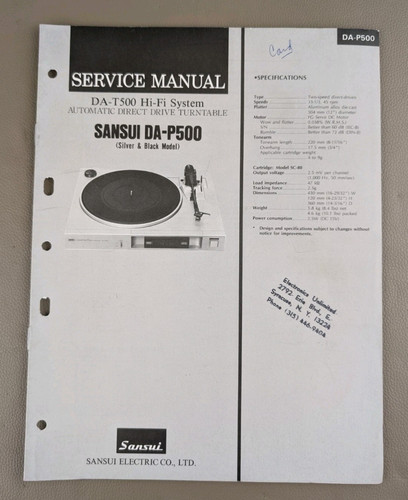 Sansui p500 giradischi - sansui,