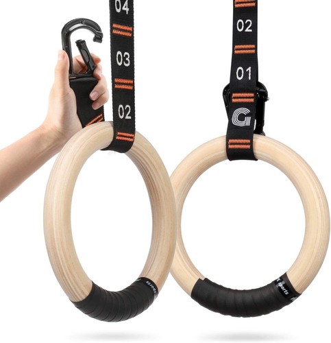 Anelli ginnastica legno - anelli,