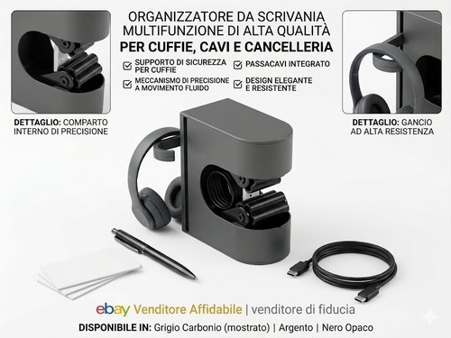 Supporto cuffie scrivania - cuffie, con