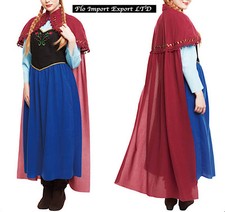 Frozen Vestito Carnevale Maschera Anna Dress up Anna Costume ANN001
