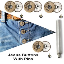 Ottone Jeans Bottoni Denim
