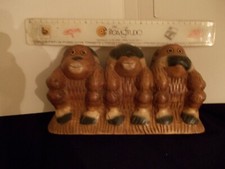  Tre Scimmie -  Non Vedo Non Sento Non Parlo - in legno