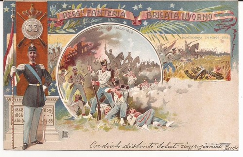 Cartolina reggimentale - cartolina,