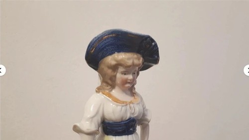 Statuina porcellana bianca - statuina, in