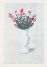 ANTONIO BUENO (Berlino, 1918 - Fiesole (FI) 1984) OPERA LITOGRAFIA VASO DI FIORI