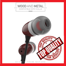WOODEN EARPHONES HEADPHONES
