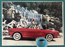 Rara Pubblicità FIAT 1200 Cabriolet alla Reggia di Caserta del 1960