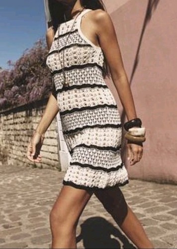 Mini abito zara - aperto, maglia