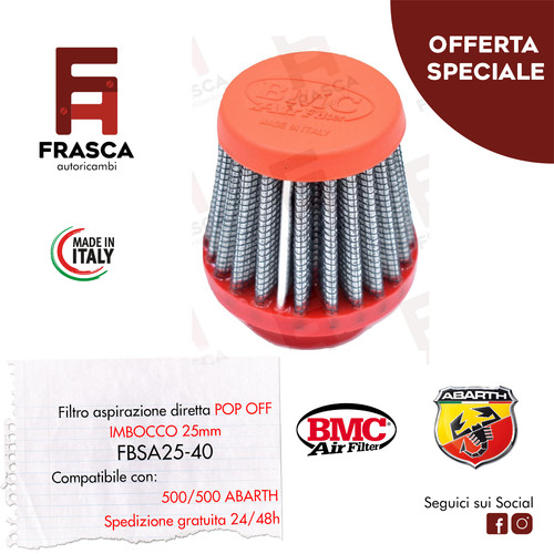 Filtro conico pop off - filtro,