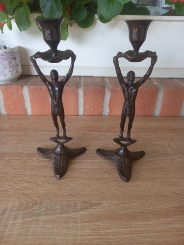Vintage coppia candelabro - coppia,