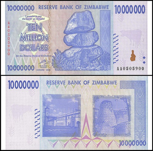 Banconota zimbabwe milioni - banconota,