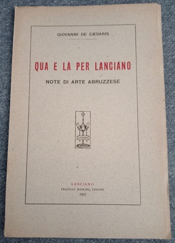 1927 giovanni caesaris quà - de, caesaris-quÀ