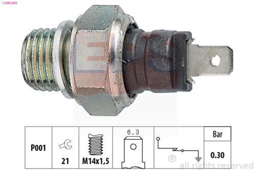Pressostato olio eps 800 000 - olio,