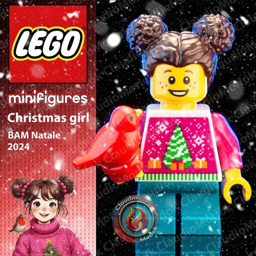 Lego christmas girl - lego,