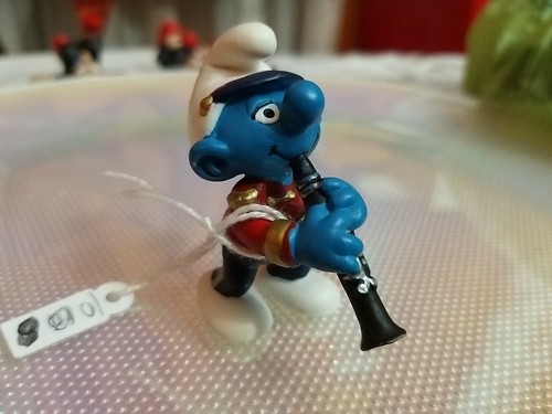 Raro puffo banda clarinetto - puffo,