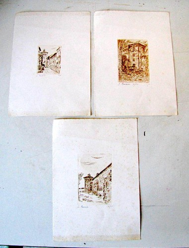Tre piccole stampe - tre,