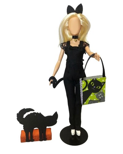 Costume gatto nero halloween - nero,
