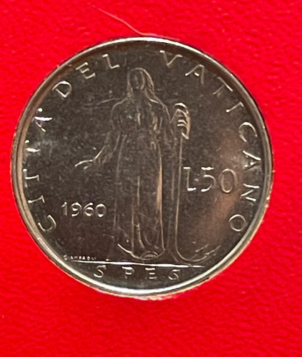 Moneta vaticano lire 1960 - vaticano,
