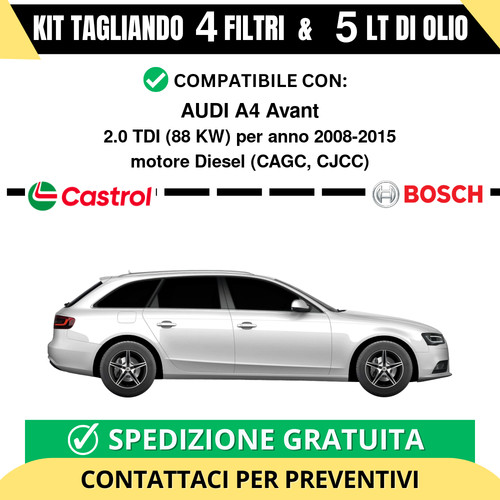 Tagliando filtri bosch 5 - 4,