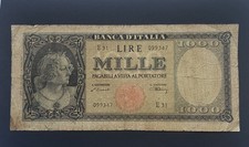 ANTICA BANCONOTA DI MILLE LIRE