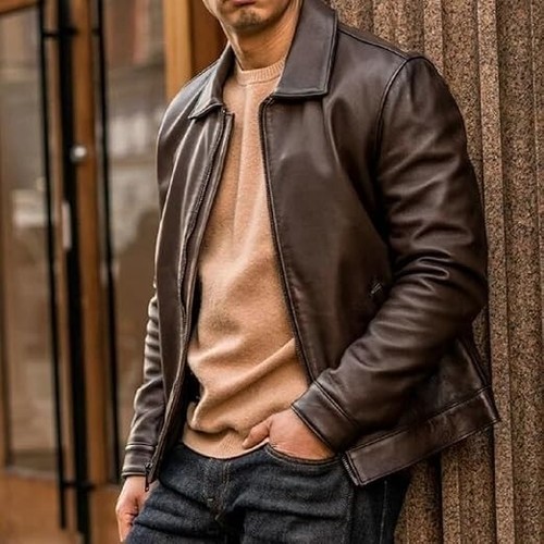 Giacca uomo vera - pelle, di