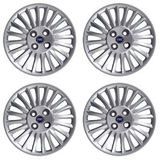 KIT 4 BORCHIE COPRICERCHI COPPA RUOTA FIAT GRANDE PUNTO R15 RAGGIO 15'' POLLICI