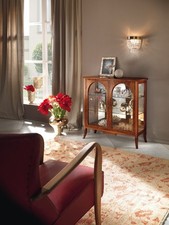 CRISTALLIERA VETRINA VETRINETTA   ARGENTIERA INTARSIATA SOGGIORNO  VARI COLORI