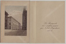 #MILANO: 1951- LA RINASCENTE- BIGLIETTO APRIBILE -AUGURI DI NATALE E CAPODANNO