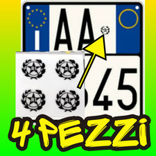 adesivo targa auto ri moto stemma repubblica epoca bollino stella logo nero per
