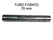 TUBO FORATO IN ACCIAIO INOX 409 SCARICO AUTO 70 mm LUNGHEZZA 50 CM MARMITTA