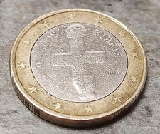 1€ Cipro Kibris 2008 da collezione moneta ΚΥΠΡΟΣ